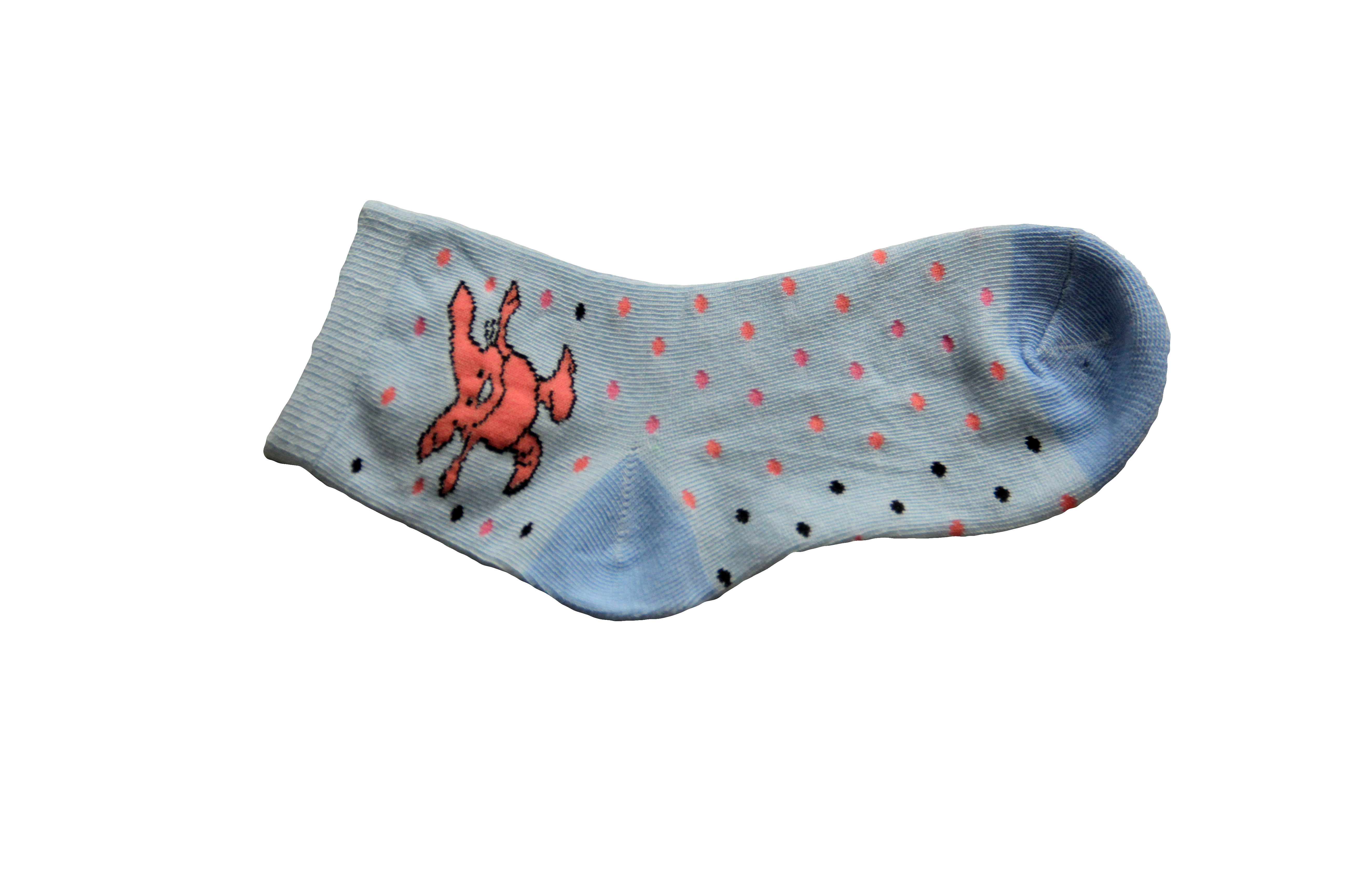 Lovely custom women crew socks cotton custom stripe printed socks breathable women socks