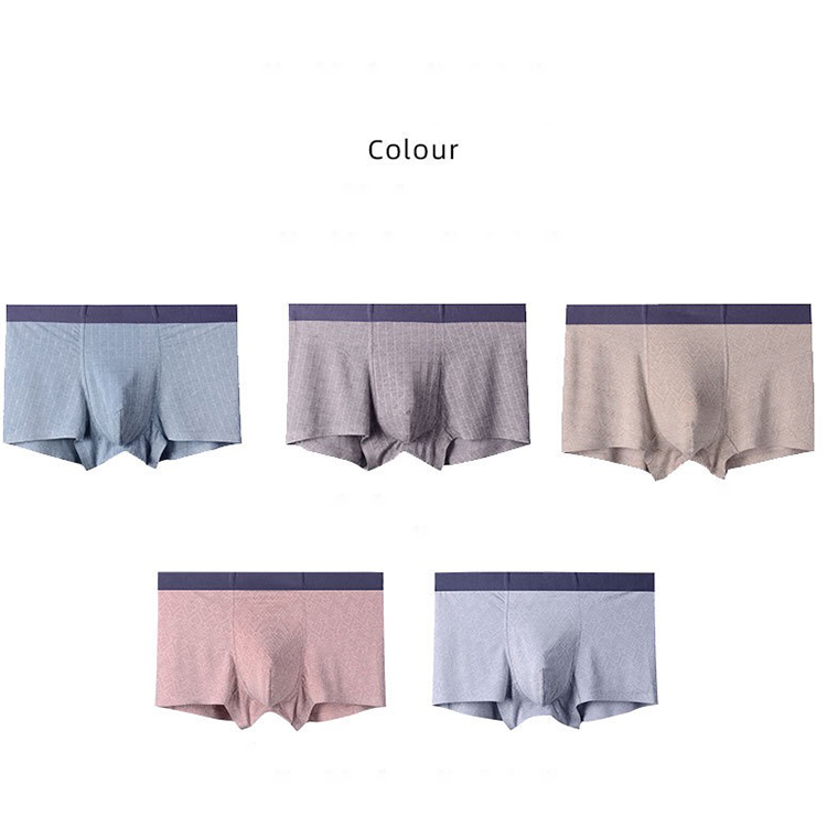 Manufactroy High Quality Mens Classic Solid Stretch Briefs Boxers Shorts ice silk midwaist breathable Men's Underwear pants