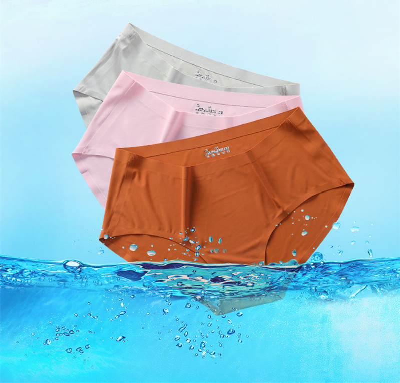 Ladies Sexy Lingerie Underwear Womens Thong Seamless Ice Silk Women Panties
