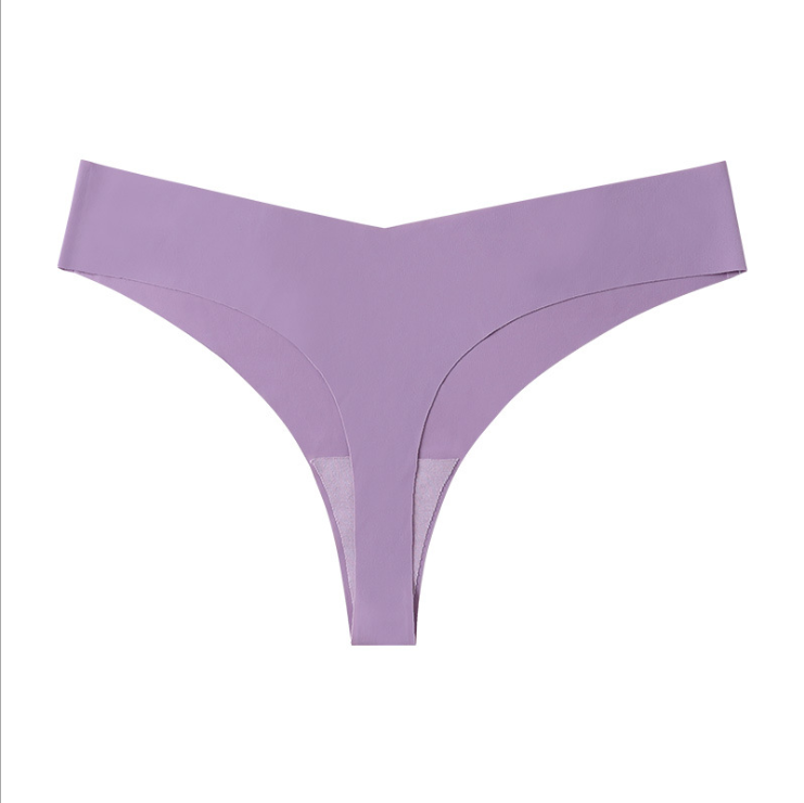 Cheap Factory Price Womens Sexy Seamless Underwear No Trace Low Rise Ice Silk underwear thong women