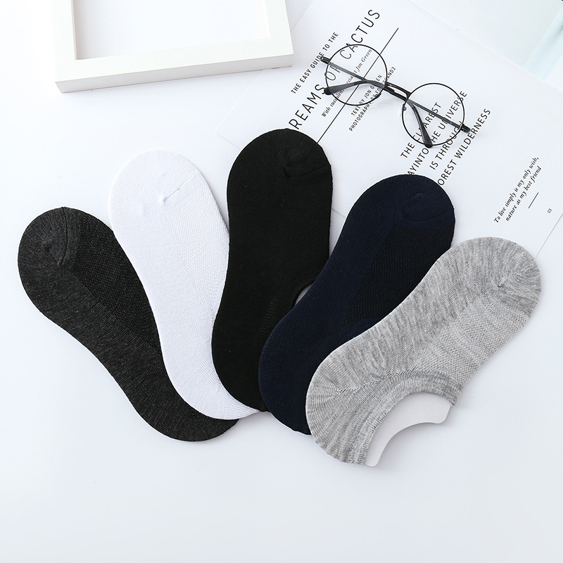Wholesale high quality Mens Invisible Men Sock No Show Low Cut Thin Summer Cheap Mesh No Show Socks