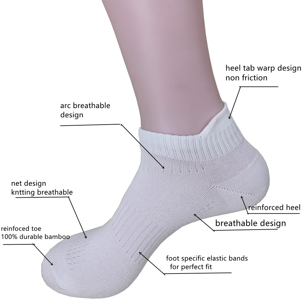 Wholesale Mens Cotton Hosiery Solid Colour Breathable Low Cut Short Ankle Socks Casual Sports Socks