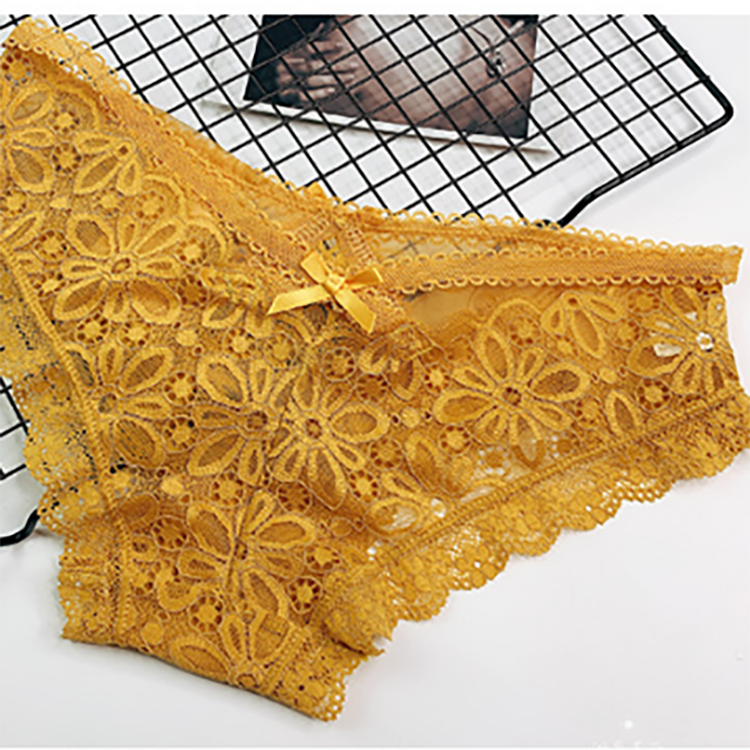hottest sale Women panties Ladies Briefs Ice Silk Sexy Lace Panties Seamless Transparent Underwear
