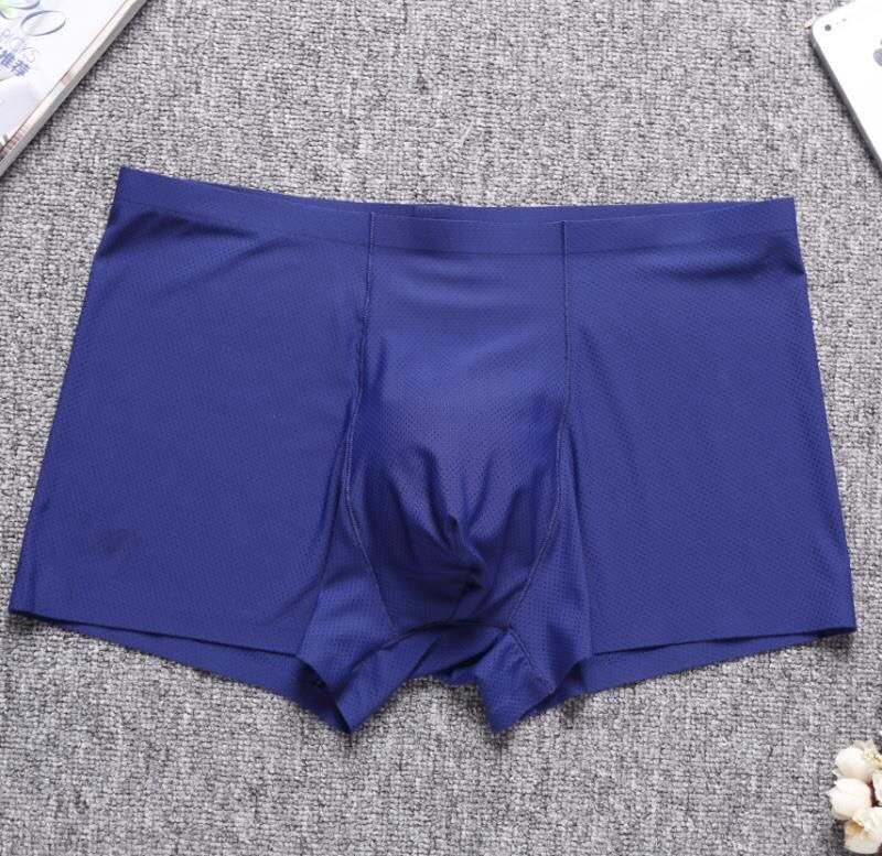 Custom nylon Underwear Print Logo men's mesh light and thin fast dry nylon ice silk underwear