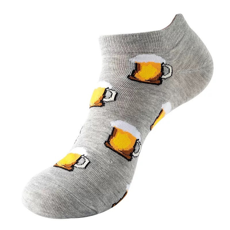 Colorful Men Heel Run Resistant Summer Cotton Anti NO Slip Low Cut Invisible No Show Socks Mens Women Socks Mens