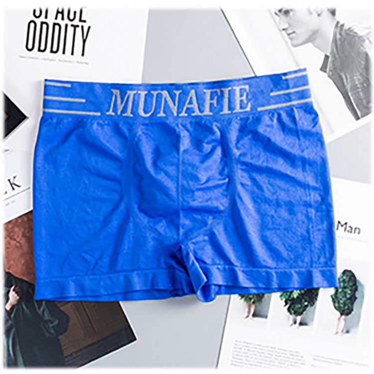Men's Printed Letter Underpants Nylon Fashion Seamless mid rise custom logo Boxer Briefs Good Elasticity Underwear