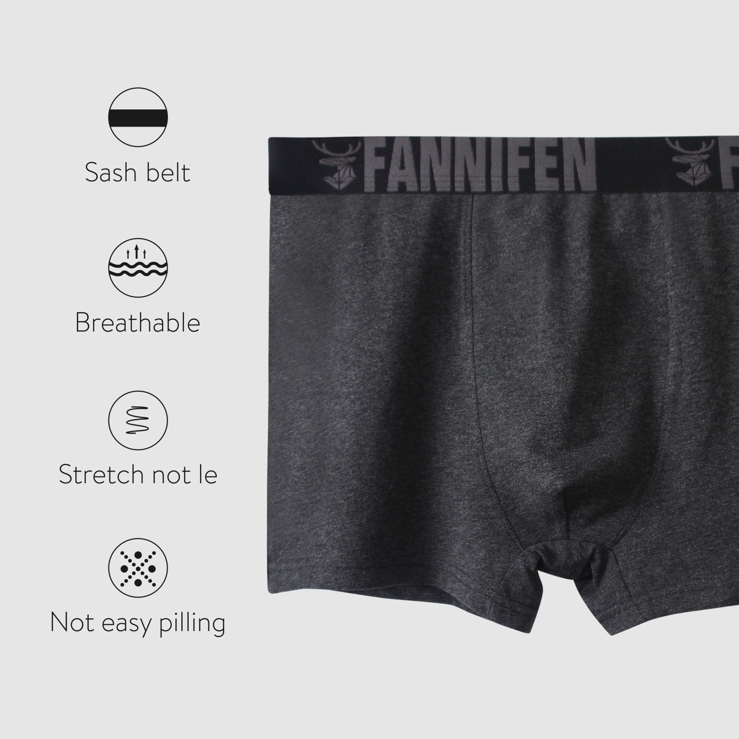 Custom Knitted Spandex Cotton Breathable boxershorts mens underwear boxer shorts