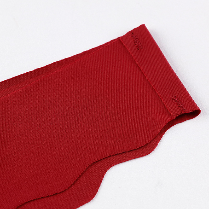 Hot selling wavy edge seamless ladies solid color sexy comfortable breathable thong underwear panties