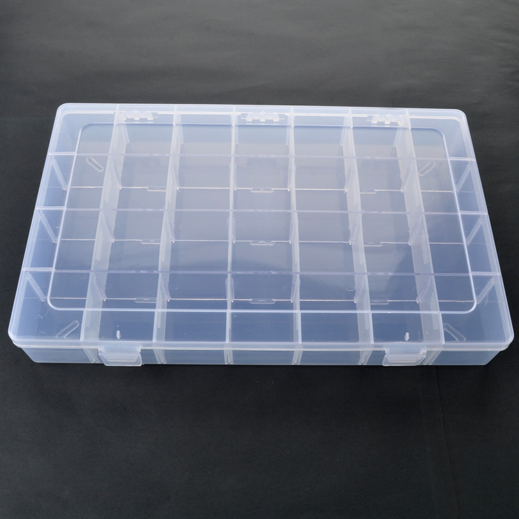 28 Grids Plastic Organizer Box 34.5x21.5x4.7cm