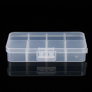 8 Grid Plastic Organizer Box 13x6.8x2.5cm