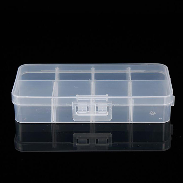 8 Grid Plastic Organizer Box 13x6.8x2.5cm