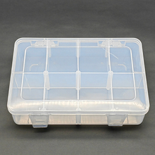 8 Grid Plastic Organizer Box 18.5x12.4x4.1cm