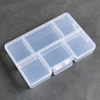 6 Grids Plastic Organizer Box 11.1x7.5x1.7cm
