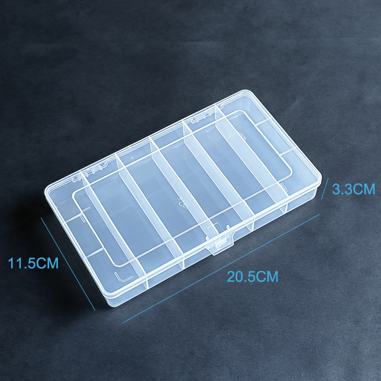 6 Grids Plastic Organizer Box 20.5x11.5x3.3cm