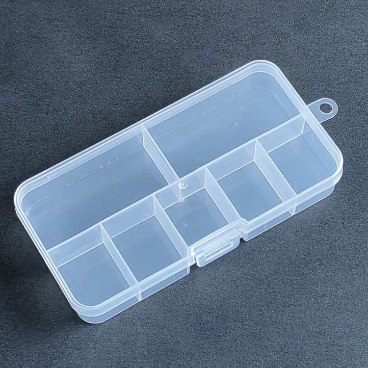 7 Grids Plastic Organizer Box 12.8x6.5x2.2cm