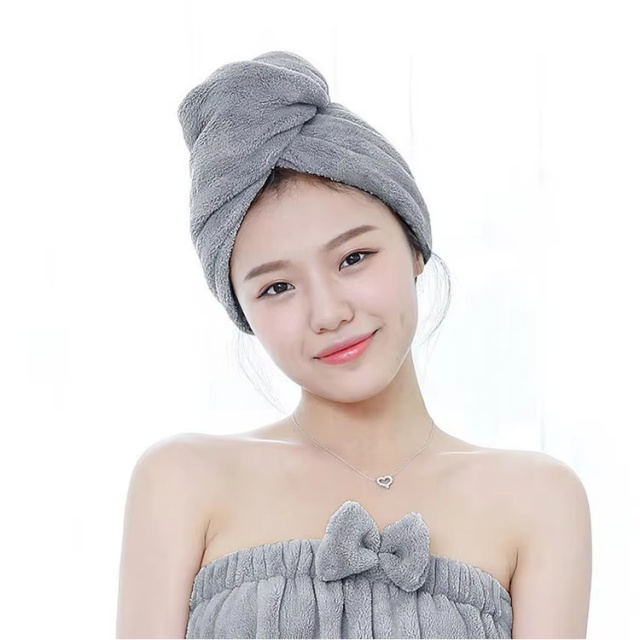 Microfiber hair towel for curly hair (2) منشفة شعر من الألياف الدقيقة للشعر المجعد (2)