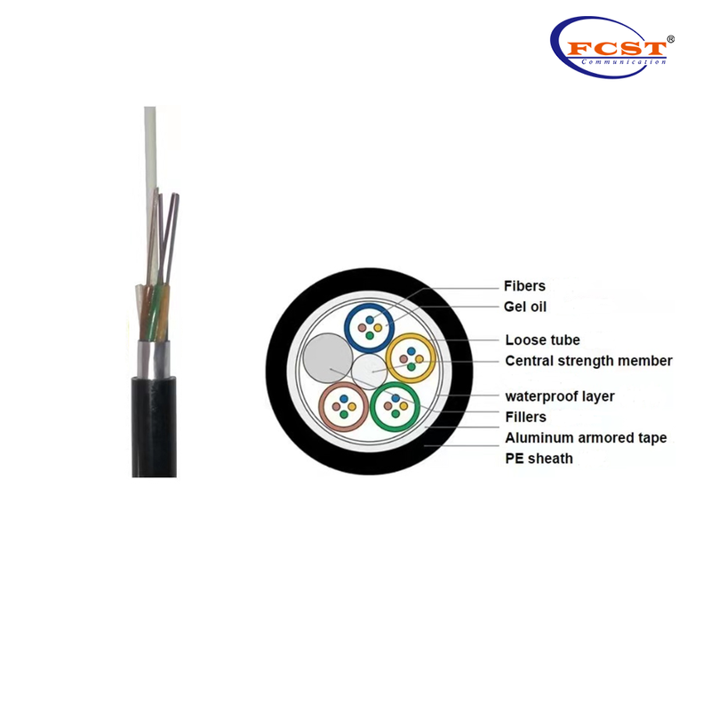 FCST GYTA Câble de fibre optique blindé 1-288 CORE