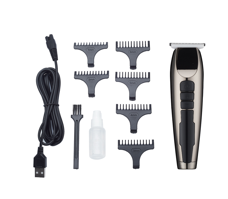 USB Rechargeable Stainless Steel Blade Hair Trimmer Electric Hair Clipper Men Hair Cutting