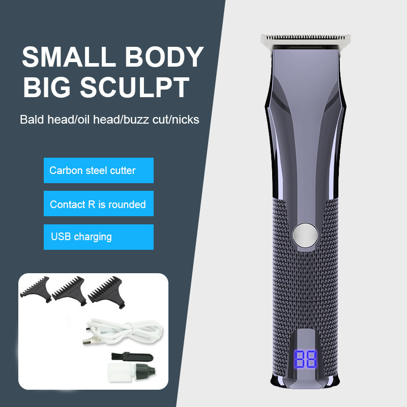 Electric Hair Clipper Low Noise Professional Rechargeable Hair Trimmer Cordless Hair Cutting Machine Beard Trimmer for Men