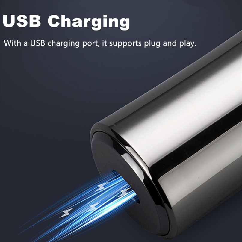 Triple Rotating Heads Mens Rechargeable Usb Charging Electric Shaver with LCD Display
