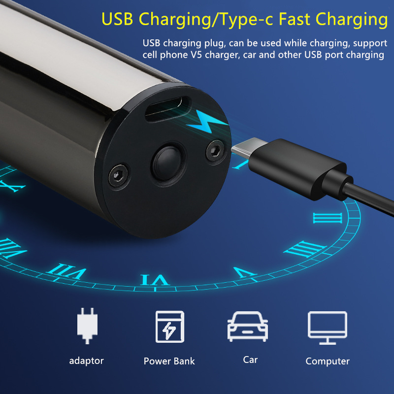 Mini Portable Rechargeable Electric Clipper Lcd Display Hair Cutting Machine Trimmers 