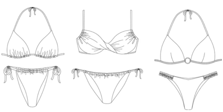 White Label Swimwear Wäiss Label Schwämm