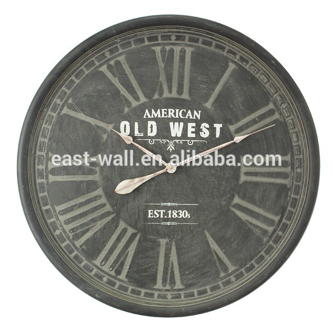 American old west est 1830s round mdf clocks for walls