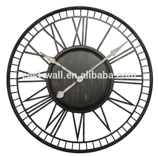 Round Iron Home Unique Artistic Wall Clock