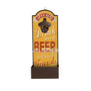 Brand New Hot Quality Customized Design Beer Wall Mounted Metal Bottle Opener