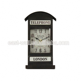 Custom Craft Art Telephone Booth Shape Table Wall Billiards Clock