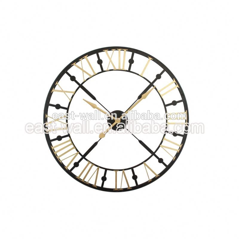 Competitive Price Embroidery Design Rustic 3D Wall Clock Sticker