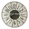 Wall Clock Wooden Dial Iron Skeleton Covered Wall Clock