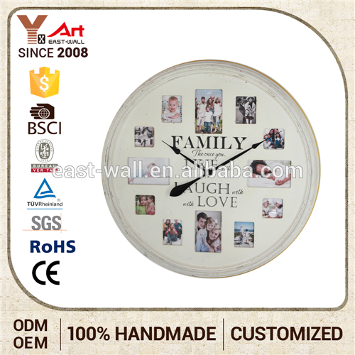Classical Furniture Customization Vintage Style MDF Wall Clock China
