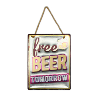 Custom Embossed Printing Vintage Decorative Metal Tin Sign