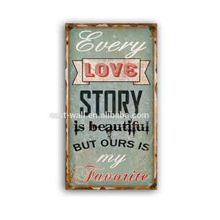 Design Your Own Wall Art DIY Craft Letter Sign Vintage Sign Plaque Love Story