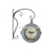 Hot Selling Bathroom Design Vintage Double Sides Iron Wall Clock