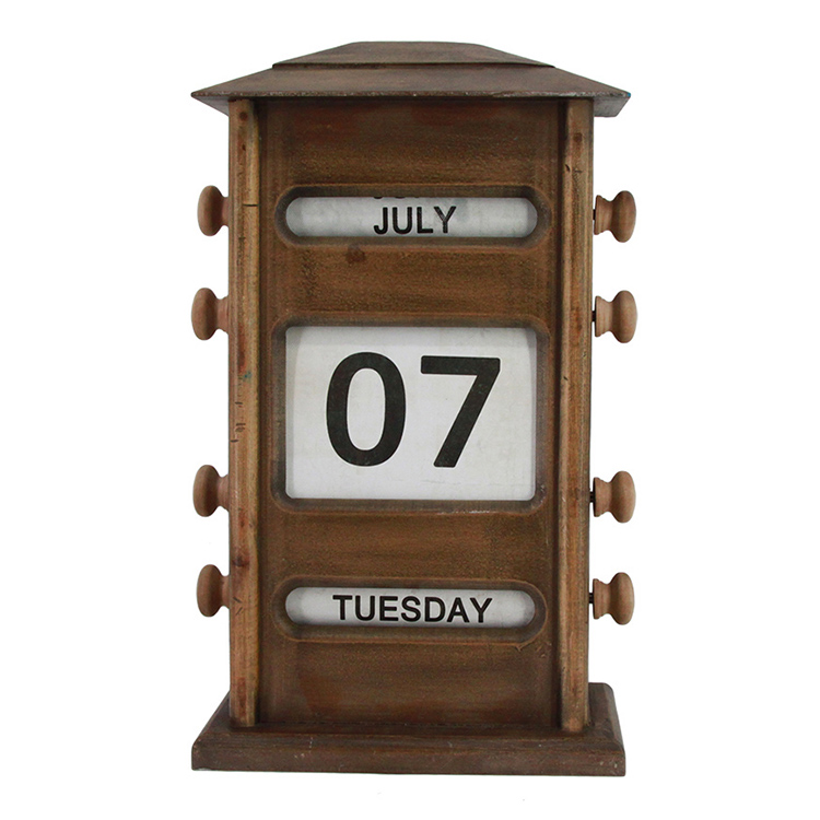 OEM durable simple home decoration metal calendar desk calendar printing