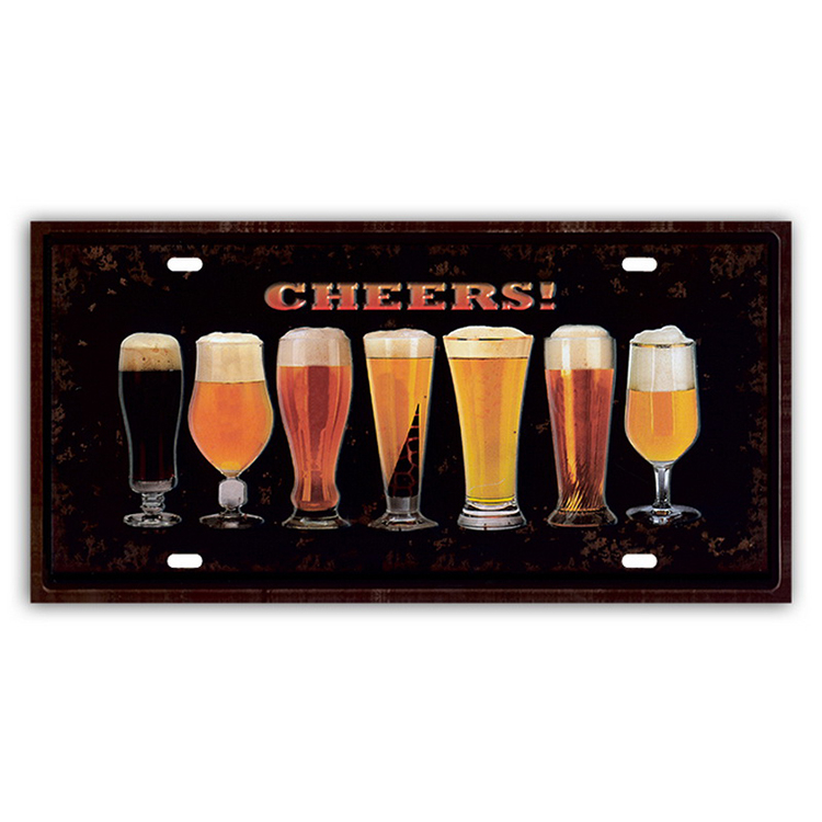 Hot selling decoration art craft signs tin signs wall plaque for bar decor