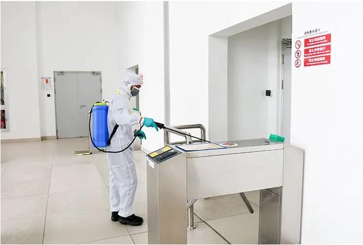 desinfecci&oacute;n de f&aacute;brica