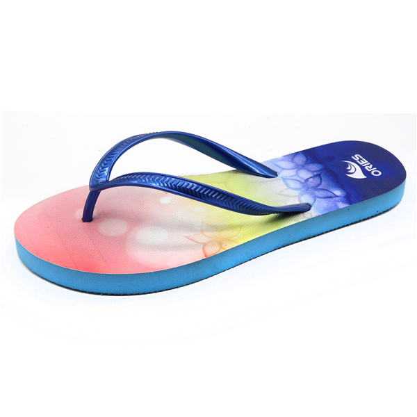 Fantaisie fleurs personnalisées imprimées semelle PE femme été tongs Sandales AH-8P005 -Boix