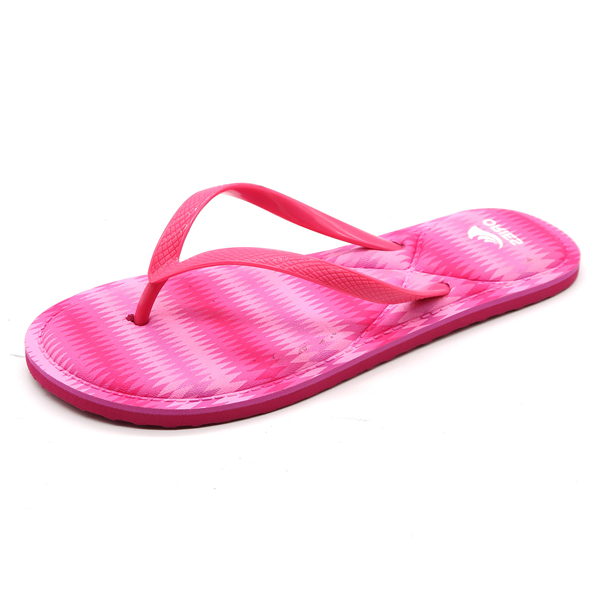 Macaron, con efecto en relieve, plantilla en relieve EVA exterior para mujer Zapatillas de playa Flip Flop AH-8E009 - Arranca