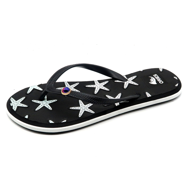 Ories AH-8E068 Semelle intérieure à motif de mode pour femmes en plein air et plage Tongs / pantoufles en EVA