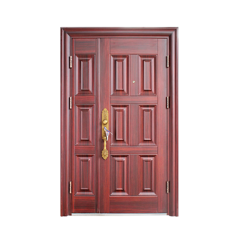 Double Leaf Waterproof Design Entrance Security Door 