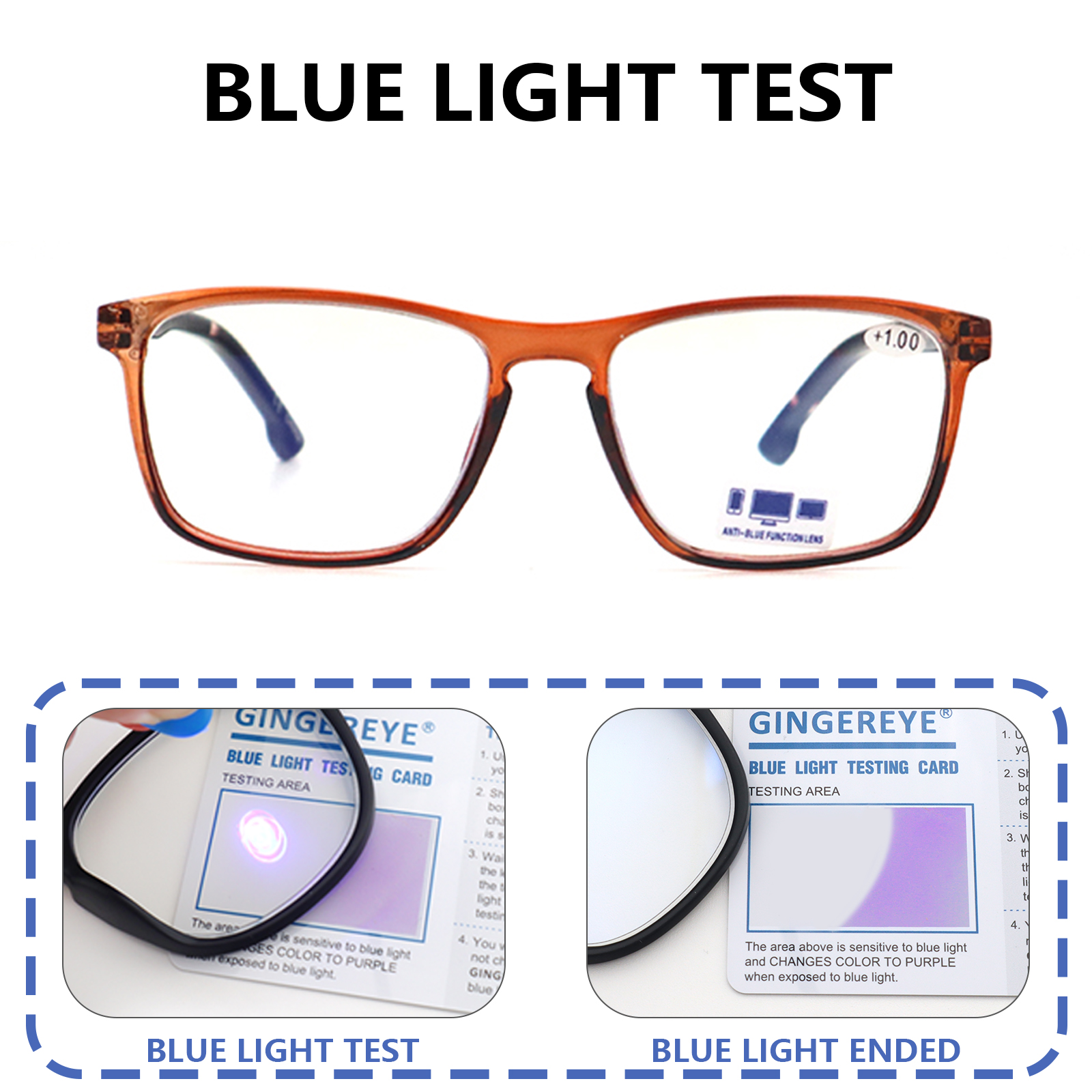 Unisex Reading Glasses 2022 New Blue Light Blcoking Computer Reader BR2020
