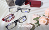 3 Pack Folding Reading Glasses Blue Light Blocking with Mini Portable Clip Case Men Women Small Readers Spring Hinge Pocket Eyeglasses