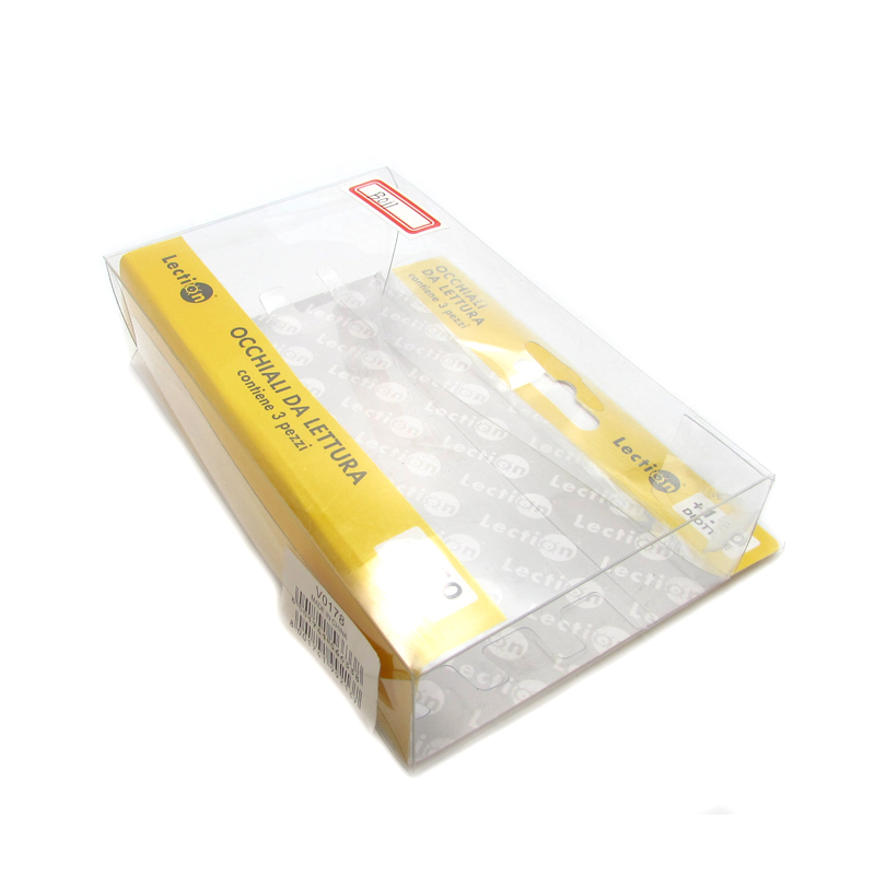 PVC display box with paper