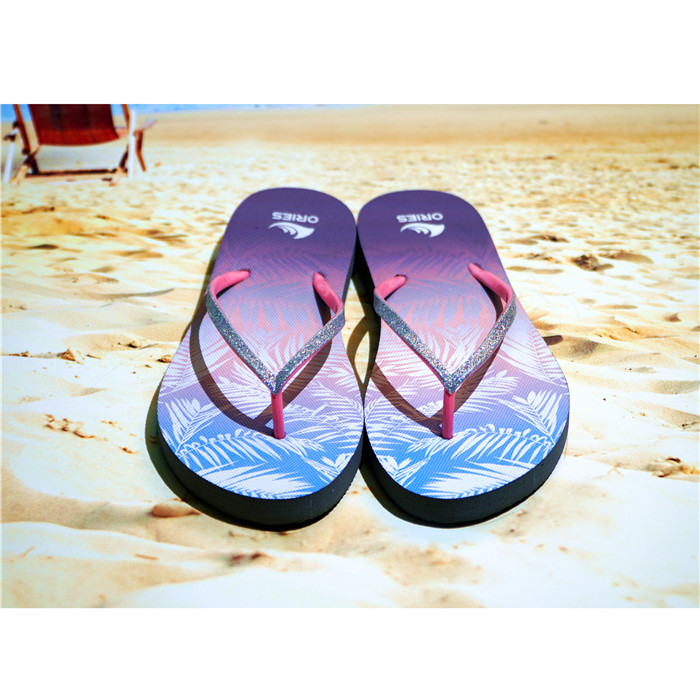 AH-9P066 Impreso playa personalizada colorida Casual Hawaii Verano Zapatillas Flipper Flops Sandalias