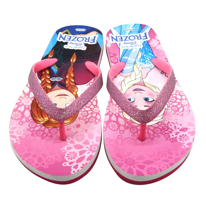 Chausson à semelle intérieure confortable Disney Frozen de couleur rose