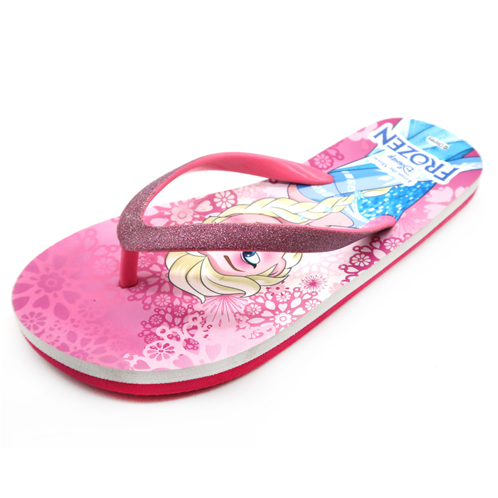 Chausson à semelle intérieure confortable Disney Frozen de couleur rose