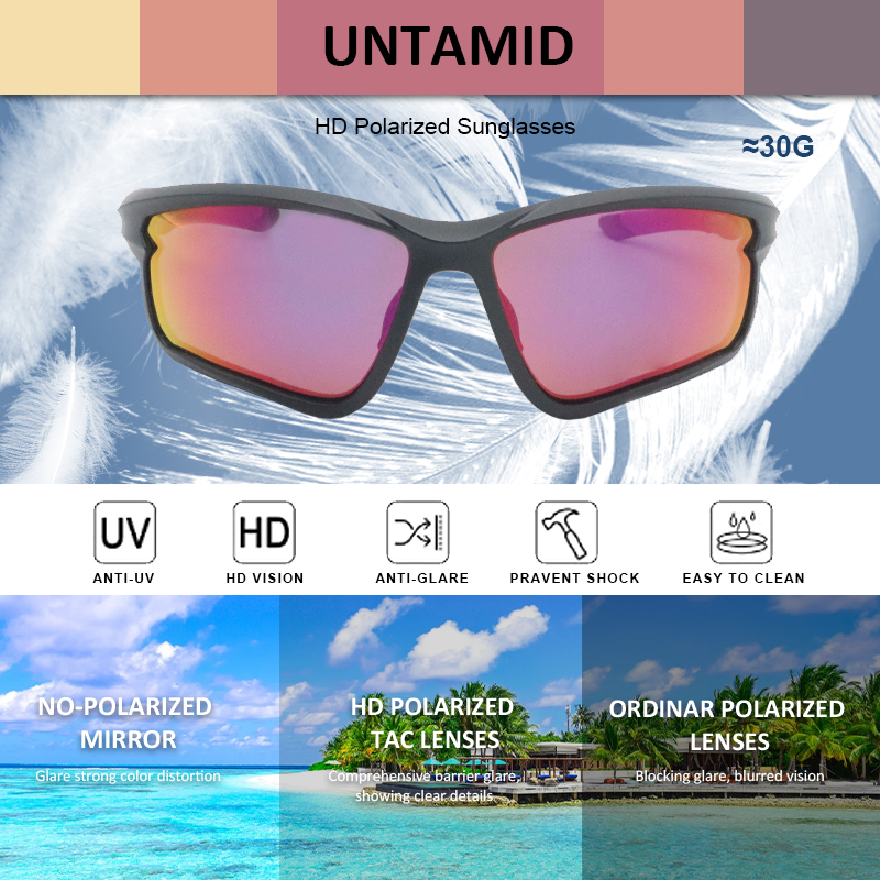 Polarized Sports Sunglasses for Men Women Youth Baseball Fishing Cycling Running Golf Motorcycle TAC Glasses UV400